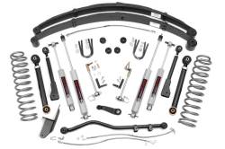 Rough Country - ROUGH COUNTRY 4.5 INCH LIFT KIT RR SPRINGS | X-SERIES | JEEP CHEROKEE XJ (84-01)