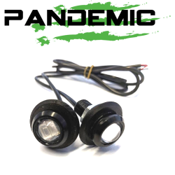 Pandemic - Pandemic Jeep JK Tailgate Plugs - Integrated LED 3rd Brake Lights - Pair - PAN-P-4