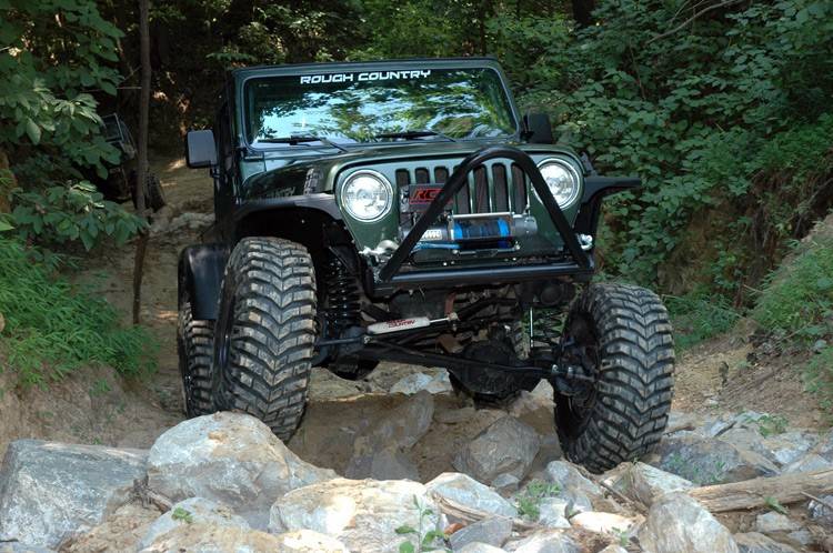 rough country 6 inch lift kit jeep wrangler tj 4wd (1997-2006)