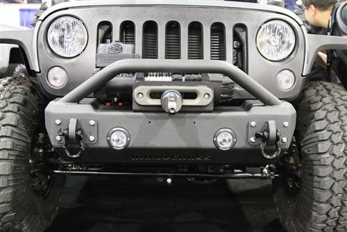 IRON CROSS Front Stubby Bumper for Jeep Wrangler JK 07-18 - NO BAR - GP-1000