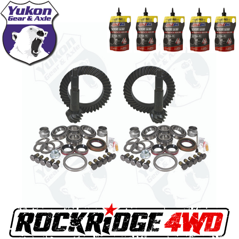 YUKON GEAR PACKAGE  RATIO FOR 97-06 JEEP TJ W DANA 30 FRONT & DANA 44  REAR *Includes 5 QTs Amsoil Severe Gear