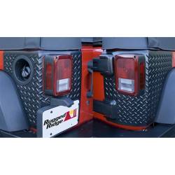 Rugged Ridge - Body Armor Corner Guards, Black, Rugged Ridge, Jeep Wrangler JK 07-15 2-Door, Pair   -11651.02