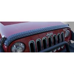 Rugged Ridge - Body Armor Hood Guard, Black, Rugged Ridge, Jeep Wrangler JK 07-18   -11651.17