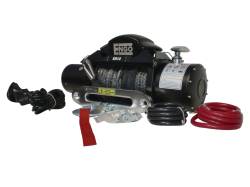 Engo USA - ENGO SR12S 12,000 lb Winch with Synthetic Rope & Aluminum Fairlead - 97-12000S