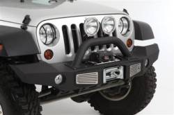 Smittybilt - Smittybilt XRC Atlas Front Bumper with Grill Guard and Fog Light Holes 07-18 Wrangler JK