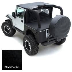 Smittybilt - Wind Breaker 76-06  Wrangler YJ, TJ, LJ Denim Black Smittybilt