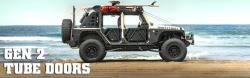 Smittybilt - Smittybilt SRC GEN2 Tube Doors - Rear JEEP WRANGLER JK 4 DOOR ONLY - 76795