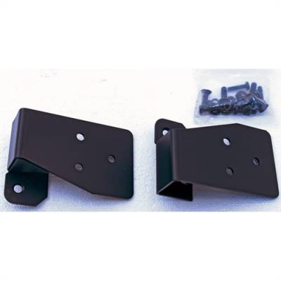 Rugged Ridge - Rugged Ridge Mirror Relocation Bracket Pair, Black, 03-06 TJ Wrangler   -11025.03