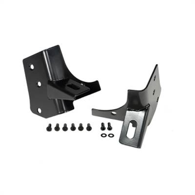 Rugged Ridge - Rugged Ridge Windshield Hinge Light Bracket Pair, Black, 97-06 Wrangler     -11027.02