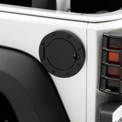 Rugged Ridge - Rugged Ridge Fuel Cover Black Stainless Steel JK Jeep Wrangler 07-15   -11229.02