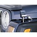 Rugged Ridge - Rugged Ridge Locking Hood Catch / Latch Kit, 97-06 TJ Jeep Wrangler LJ Unlimited, Chrome   -11302.03