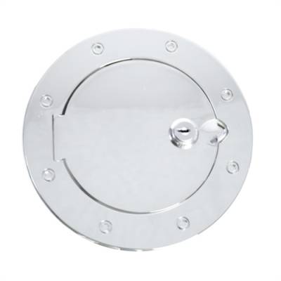 Rugged Ridge - Fuel Cover Chrome, Rugged Ridge, JK Jeep Wrangler 07-15 Locking Skin Packaging   -11425.04