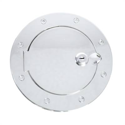 Rugged Ridge - Gas Hatch Cover TJ 97-06 Polished Aluminum Locking Skin Packaging   -11425.07