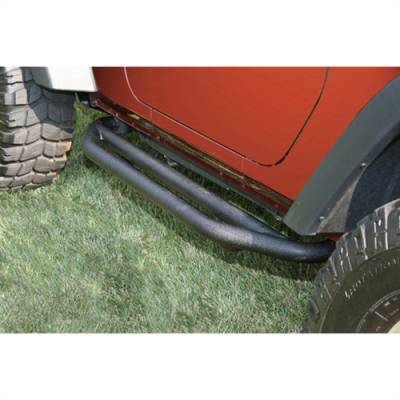 Rugged Ridge - Side Armor 2-Door Textured Black JK Jeep Wrangler 07-18 Pair   -11504.21