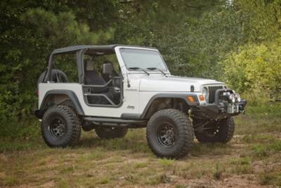 Rugged Ridge - Tube Doors, Textured Black, Pair, Rugged Ridge, 1997-2006 Jeep Wrangler (TJ), 2004-2006 Wrangler Unlimited (LJ) 11509.20