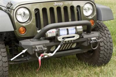 Rugged Ridge - XHD Aluminum Front Bumper Ends, Pair, Rugged Ridge, Jeep Wrangler (JK) 2007-2015     -11541.10