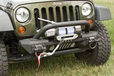 Rugged Ridge - XHD Aluminum Front Bumper Overrider, Rugged Ridge, Jeep Wrangler (JK) 2007-2018
