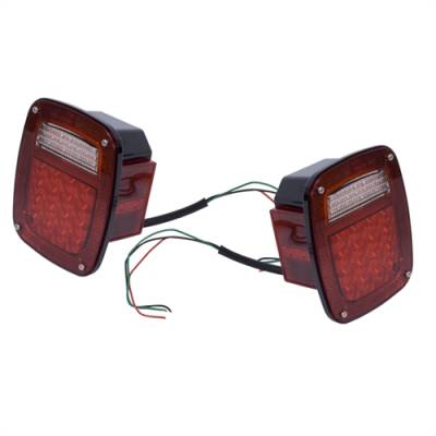 Rugged Ridge - Led Tail Light Set, Jeep CJ 76-86, Jeep Wrangler YJ 87-95, Jeep Wrangler TJ 97-06, Pair Left Hand & Right Hand   -12403.85