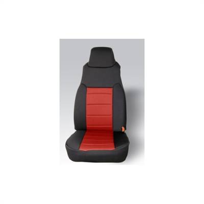 Rugged Ridge - Neoprene Seat Cover, Rugged Ridge, Fronts (Pair), Red, 97-02 TJ Wrangler   -13210.53