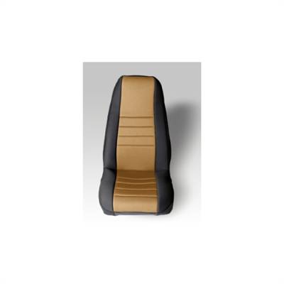 Rugged Ridge - Neoprene Seat Cover, Rugged Ridge, Fronts (Pair), Tan, 76-90 CJ YJ Wrangler   -13212.04