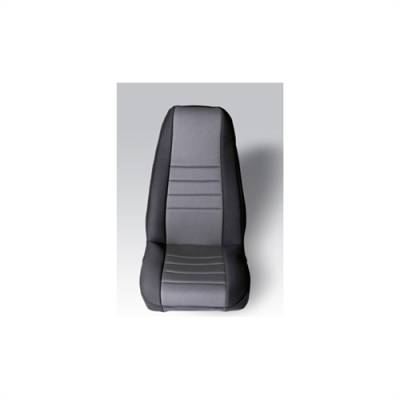 Rugged Ridge - Neoprene Seat Cover, Rugged Ridge, Fronts (Pair), Gray, 76-90 CJ YJ Wrangler   -13212.09