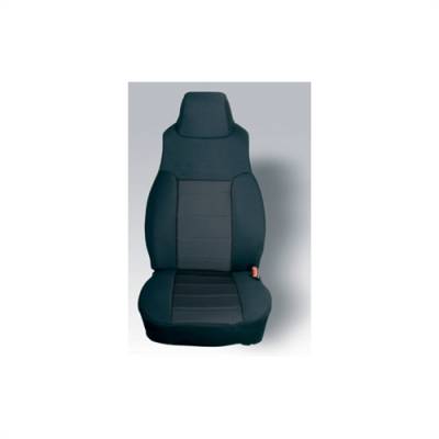 Rugged Ridge - Seat Cover, Rugged Ridge, Fabric Fronts (Pair), Black, 97-02 TJ Wrangler   -13240.01