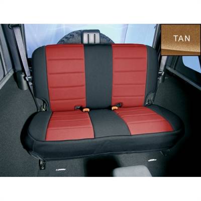 Rugged Ridge - Neoprene Seat Cover, Rugged Ridge, Rear, Tan, 03-06 TJ Wrangler   -13263.04