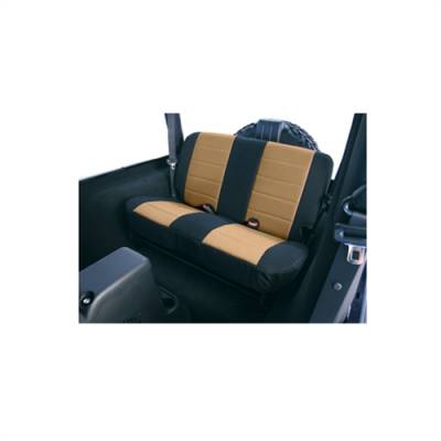 Rugged Ridge - Seat Cover, Rugged Ridge, Fabric Rear, Tan, 97-02 TJ Wrangler   -13281.04