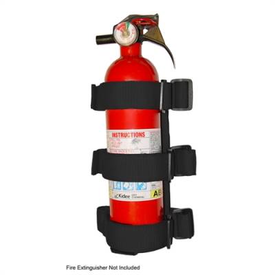 Rugged Ridge - Fire Extinguisher Holder, Black, Fits Sport Bar   -13305.21