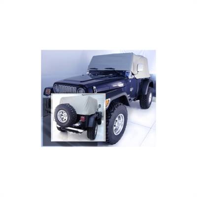 Rugged Ridge - Water Resistant Vinyl Cab Cover, 92-06 YJ TJ Jeep Wrangler, Gray    -13316.09