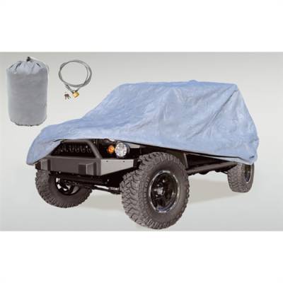 Rugged Ridge - Car Cover Kit | Includes Cover, Bag Cable & Lock | 2007-2022 Jeep Wrangler 2-Door