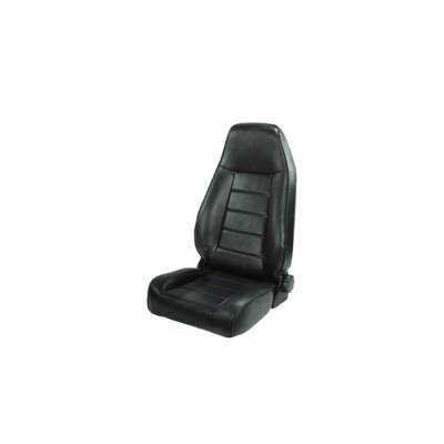 Rugged Ridge - Front Seat, Rugged Ridge, Factory Replacement With Recliner, Black, 76-02 Jeep CJ YJ TJ Wrangler   -13402.01