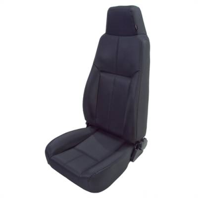 Rugged Ridge - Front Seat, Rugged Ridge, Factory Replacement With Recliner, Late Model Head Rest, Black Denim, 76-02 CJ YJ TJ Jeep Wrangler   -13403.15