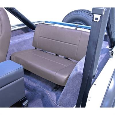 Rugged Ridge - Standard Rear Seat, Gray, 55-95 Jeep CJ YJ Wrangler   -13461.09