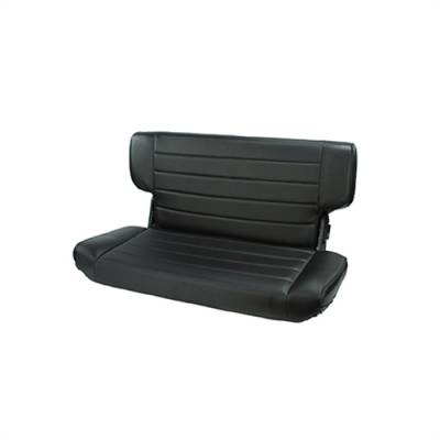 Rugged Ridge - Fold & Tumble Rear Seat, Rugged Ridge, Black Denim, 97-02 Jeep TJ Wrangler   -13463.15