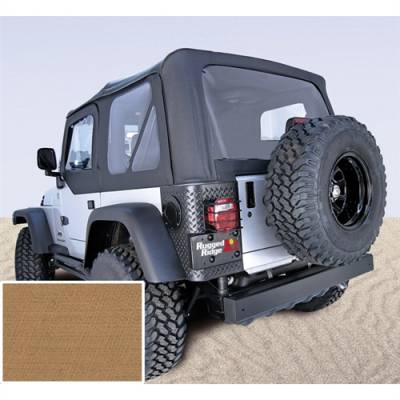 Rugged Ridge - Soft Top, Rugged Ridge, Factory Replacement With Door Skins, 97-02 TJ Wrangler, Spice    -13703.37
