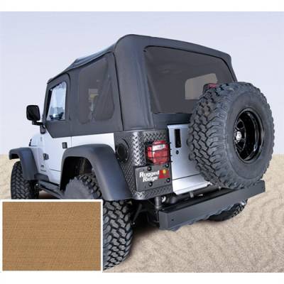 Rugged Ridge - Soft Top, Rugged Ridge, Factory Replacement With Door Skins, Tinted Windows, 97-02 TJ Wrangler, Spice    -13704.37
