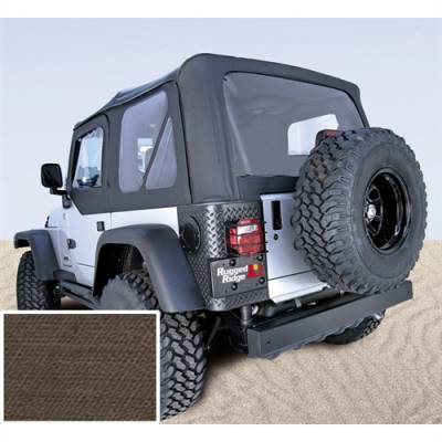 Rugged Ridge - Soft Top, Rugged Ridge, Factory Replacement With Door Skins, 03-06 TJ Wrangler, Diamond Khaki    -13707.36