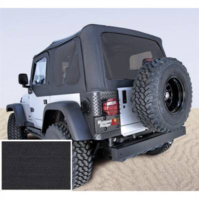 Rugged Ridge - Soft Top, Rugged Ridge, Factory Replacement With Door Skins, Tinted Windows, 03-06 TJ Wrangler, Diamond Black    -13708.35