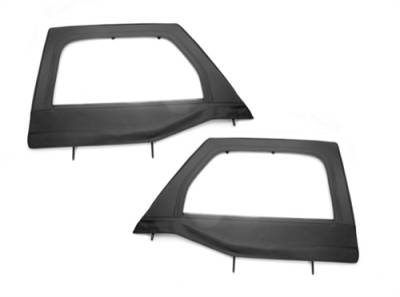 Rugged Ridge - Upper Soft Doors, Front Pair, Black, Rugged Ridge, Jeep Wrangler JK 2007-2015 13711.15