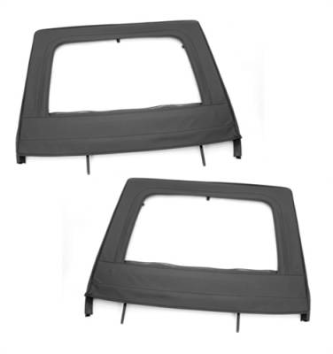 Rugged Ridge - Upper Soft Doors, Rear Pair, Black, Rugged Ridge, Jeep Wrangler JK 2007-2015 13712.15