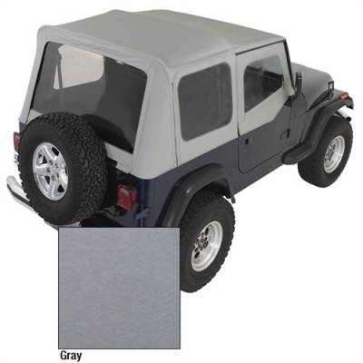 Rugged Ridge - Xhd Replacement Soft Top W/Dr. Skins, 88-95 YJ Wrangler, Charcoal, 30 Mil Glass     -13721.09