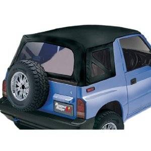 Rugged Ridge - Soft Top, Rugged Ridge, Factory Replacement Black Denim, 88-94 Suzuki Sidekick/Geo Tracker    -53702.15