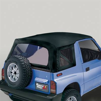 Rugged Ridge - Soft Top, Rugged Ridge, Factory Replacement Black Denim, 95-98 Suzuki Sidekick/Geo Tracker   -53703.15