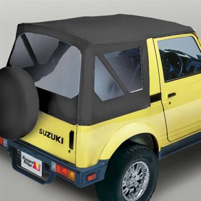 Rugged Ridge - Xhd Replacement Soft Top Black Denim, Suzuki Samurai, All Years, 30 Mil Glass     -53721.15