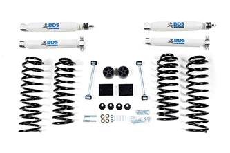BDS Suspension - BDS Suspension 2" Spring Lift Kit for 2007 - 2011 Jeep Wrangler JK 4 door 4WD - Standard Jeep or Rubicon - 1402H