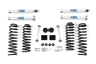 BDS Suspension - BDS Suspension 2" Spring Lift Kit for 2007 - 2011 Jeep Wrangler JK 4 door 4WD - Standard Jeep or Rubicon - 1402H