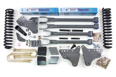 BDS Suspension - BDS Suspension 4" 4-Link Suspension Lift Kit for 2005-2007 Ford F250/F350 4WD pickup truck  -345H