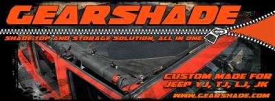 GEARSHADE - HalfShade Jeep Wrangler YJ 87-95 GearShade Pocket Top  -HSYJ