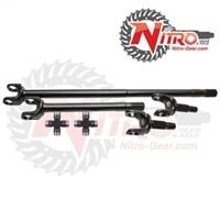 Nitro Gear & Axle - Nitro 4340 Front Axle Kit (W/ Factory Locker) Dana 44, D44, Rubicon TJ & LJ , 27/30 Spl, with joints